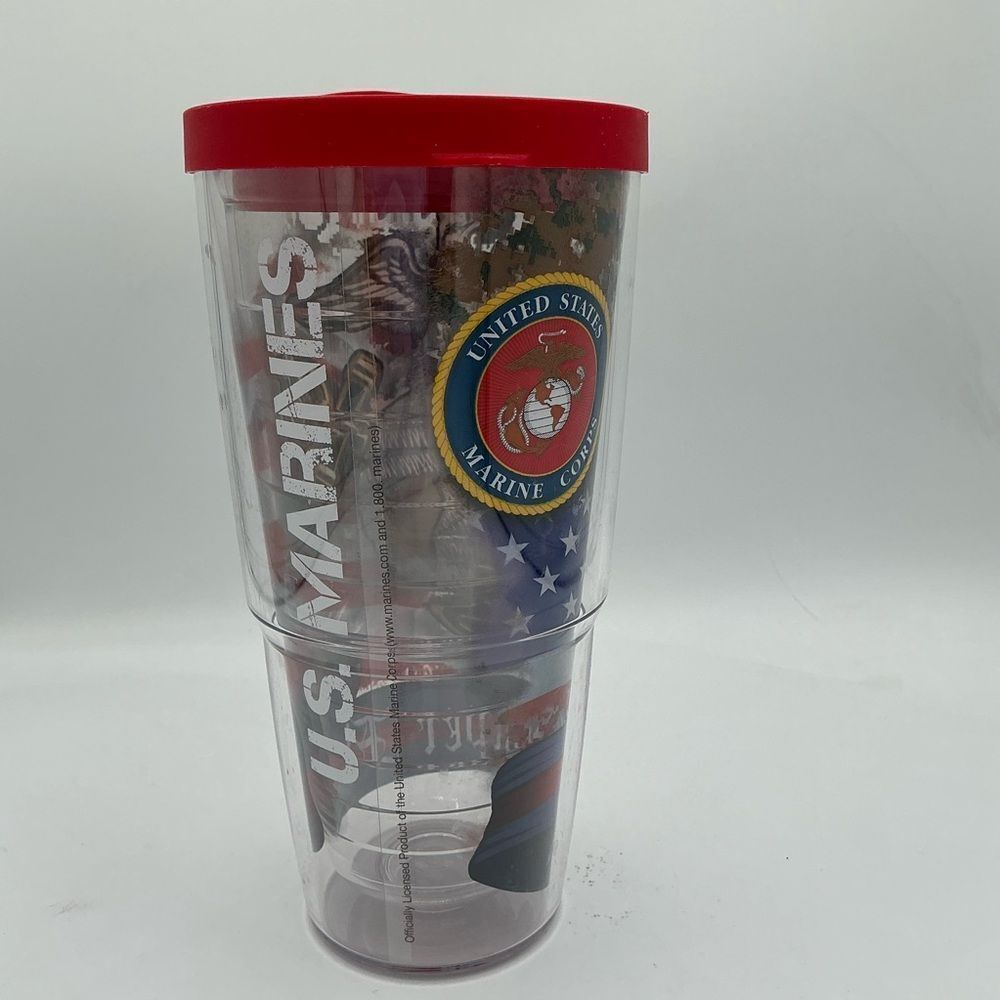 Tervis US Marines 24 oz Tumbler with Red Lid